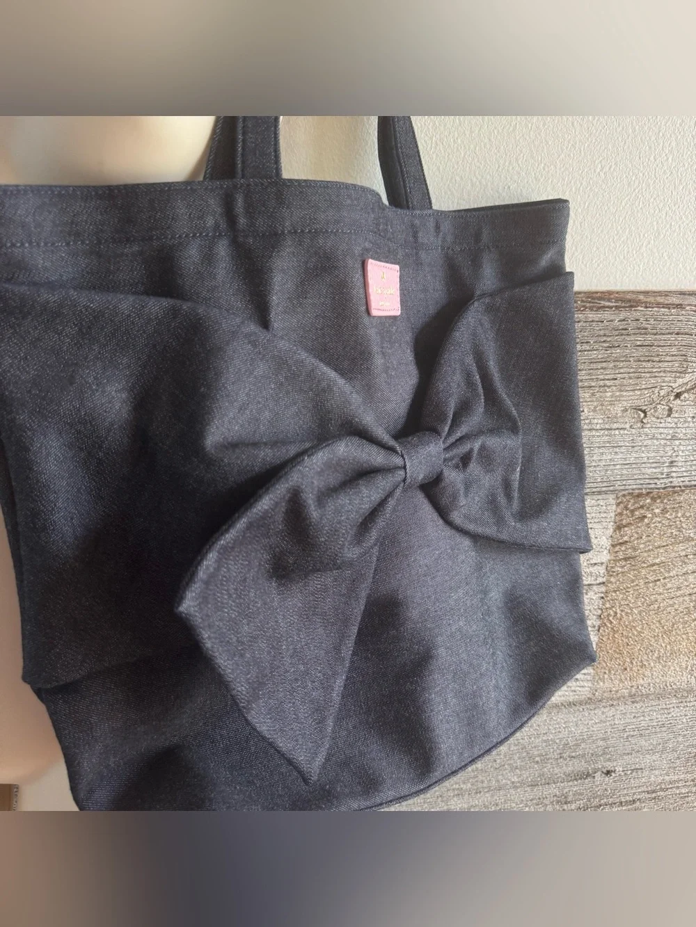 Kate Spade New York On Purpose Denim Oversized Bow Tote Bag